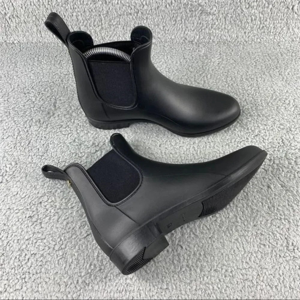 Sam edelman rain Boots Tinsley Black Slip‎ On Womens 7 W Elastic Sides Ankle - Picture 14 of 14